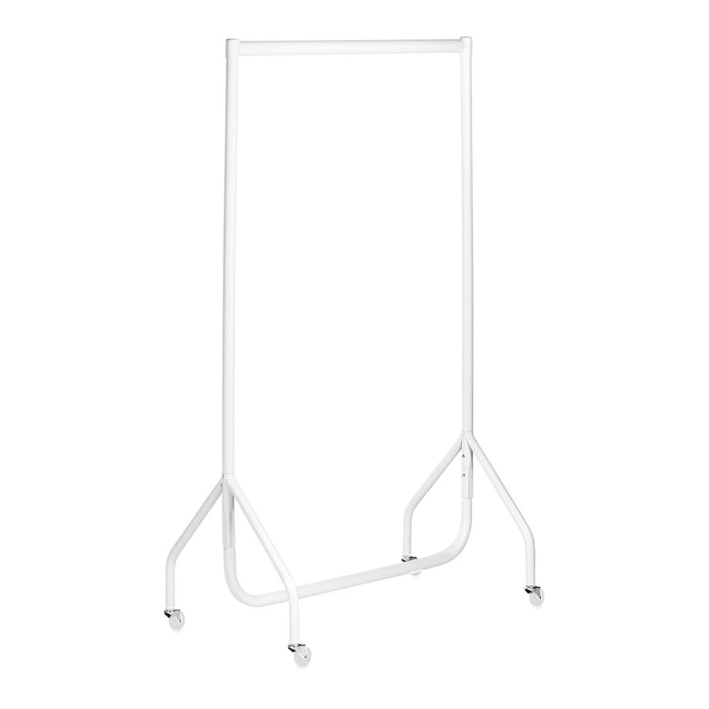Gloss White Heavy-Duty Clothes Rail