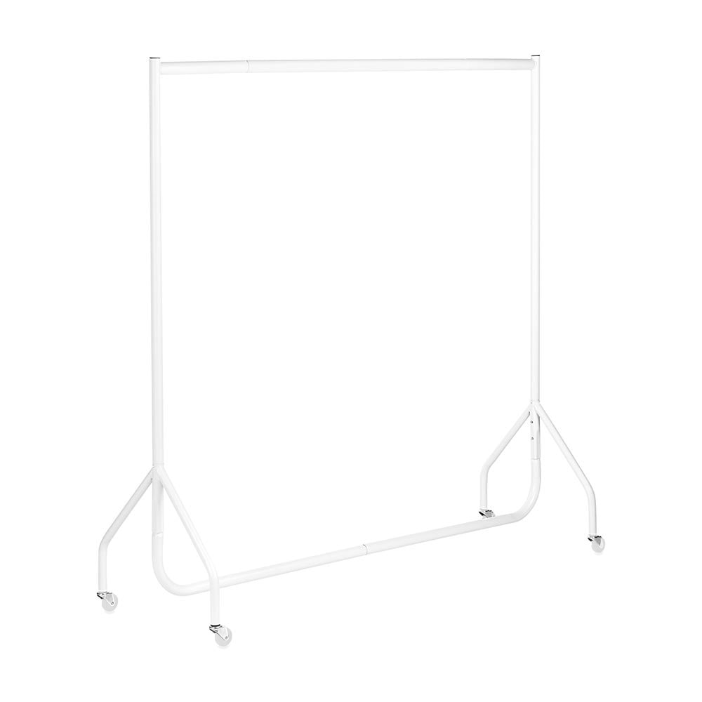 Gloss White Heavy-Duty Clothes Rail