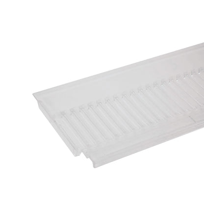 Plastic Toothed Shelf Riser for Retail Shelving Units - H95mm (75mm Exposed)