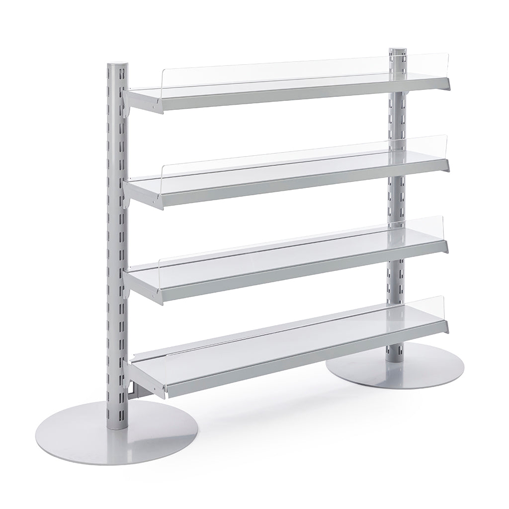 Single Sided In-Queue Merchandising Bay and Shelves -W1000mm each bay