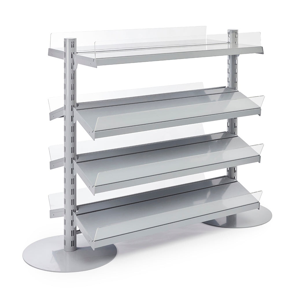 Double Sided In-Queue Merchandising Bay and Shelves -W1000mm each bay