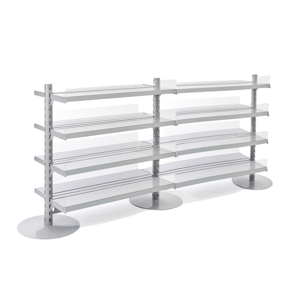 Double Sided In-Queue Merchandising Bay and Shelves -W1000mm each bay