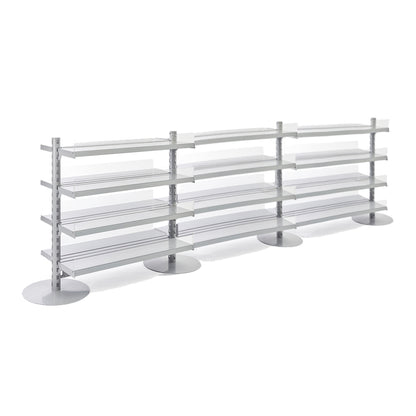 Double Sided In-Queue Merchandising Bay and Shelves -W1000mm each bay