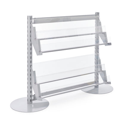 Single Sided In-Queue Merchandising Bay with Magazine Shelves - W1250mm each bay
