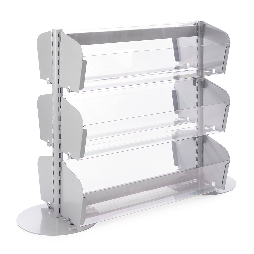 Double Sided In-Queue Merchandising Bin Bays -W1000mm each bay