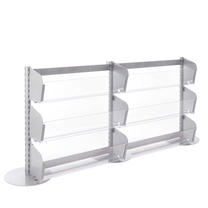 Single Sided In-Queue Merchandising Bin Bays -W1250mm each bay