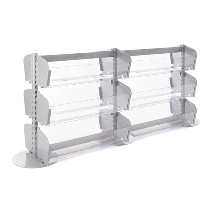 Double Sided In-Queue Merchandising Bin Bays -W1250mm each bay