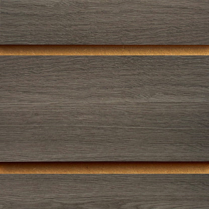 Eternity Oak Slatwall Panel - 100mm Centres - 18mm MDF