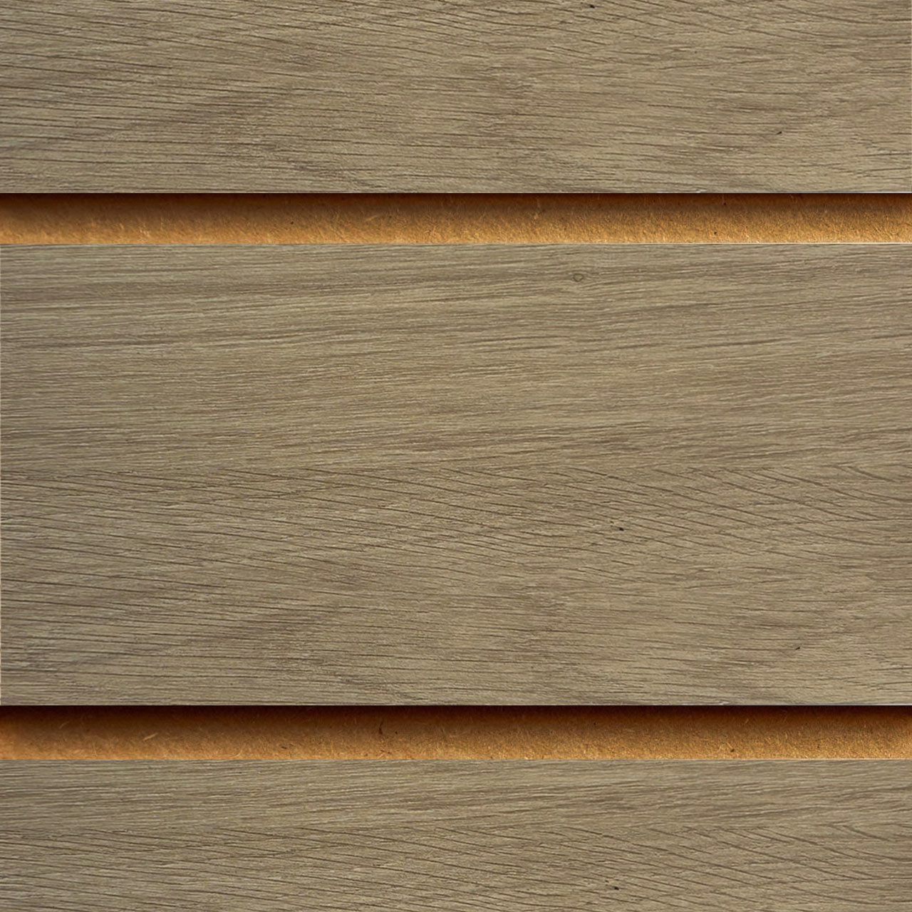Aurora Oak Slatwall Panel - 100mm Centres - 18mm MDF