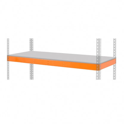 Extra Steel Panel Level for Steel Warehouse Shelving - 400kg UDL - Orange