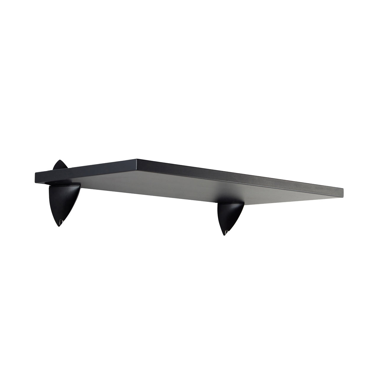 Black Wall Shelf With Black Clips