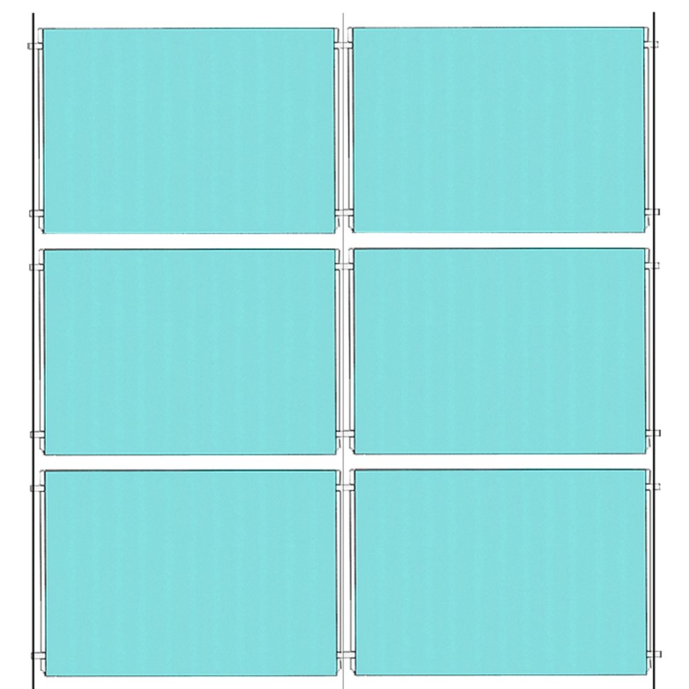 Satin Ceiling-to-Floor Cable Display Kit - A4 Landscape