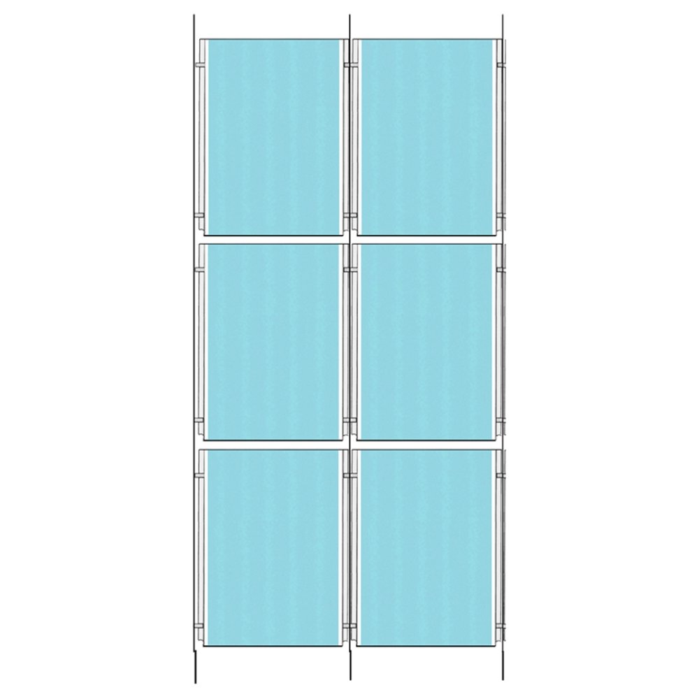 Satin Ceiling-to-Floor Cable Display Kit - A4 Portrait