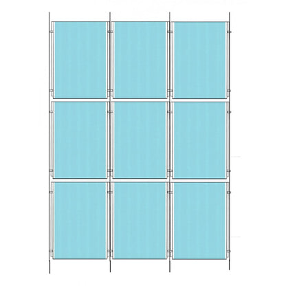 Satin Ceiling-to-Floor Cable Display Kit - A4 Portrait