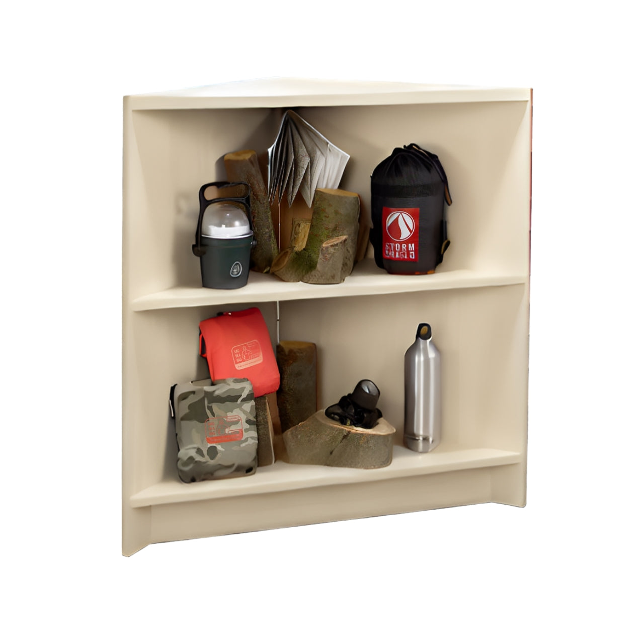 Open Corner Unit  with 1 Shelf - Aura Range