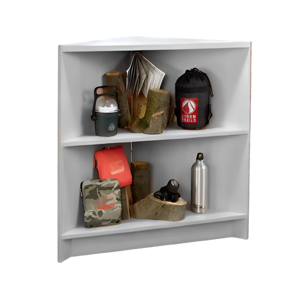 Open Corner Unit  with 1 Shelf - Aura Range