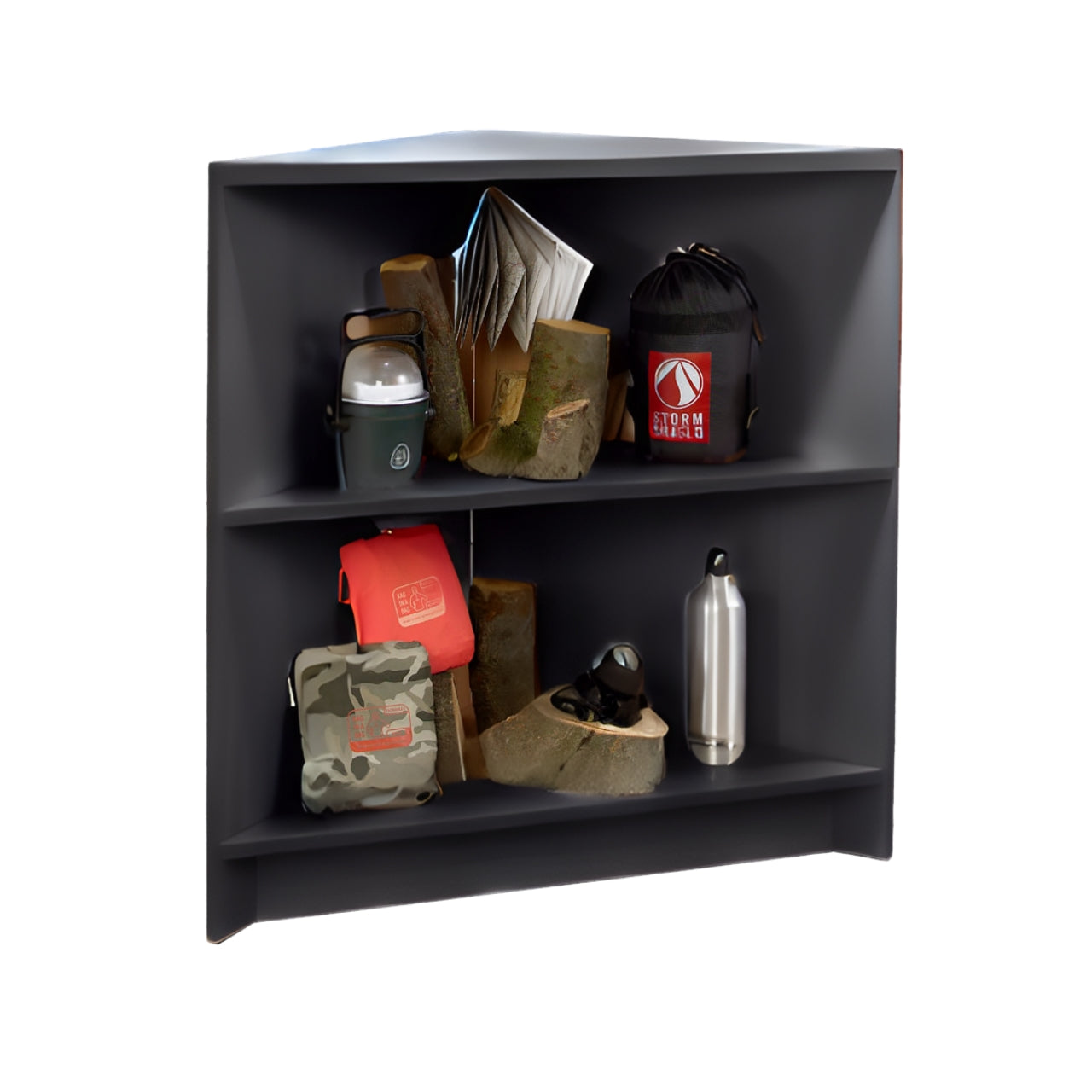 Open Corner Unit  with 1 Shelf - Aura Range