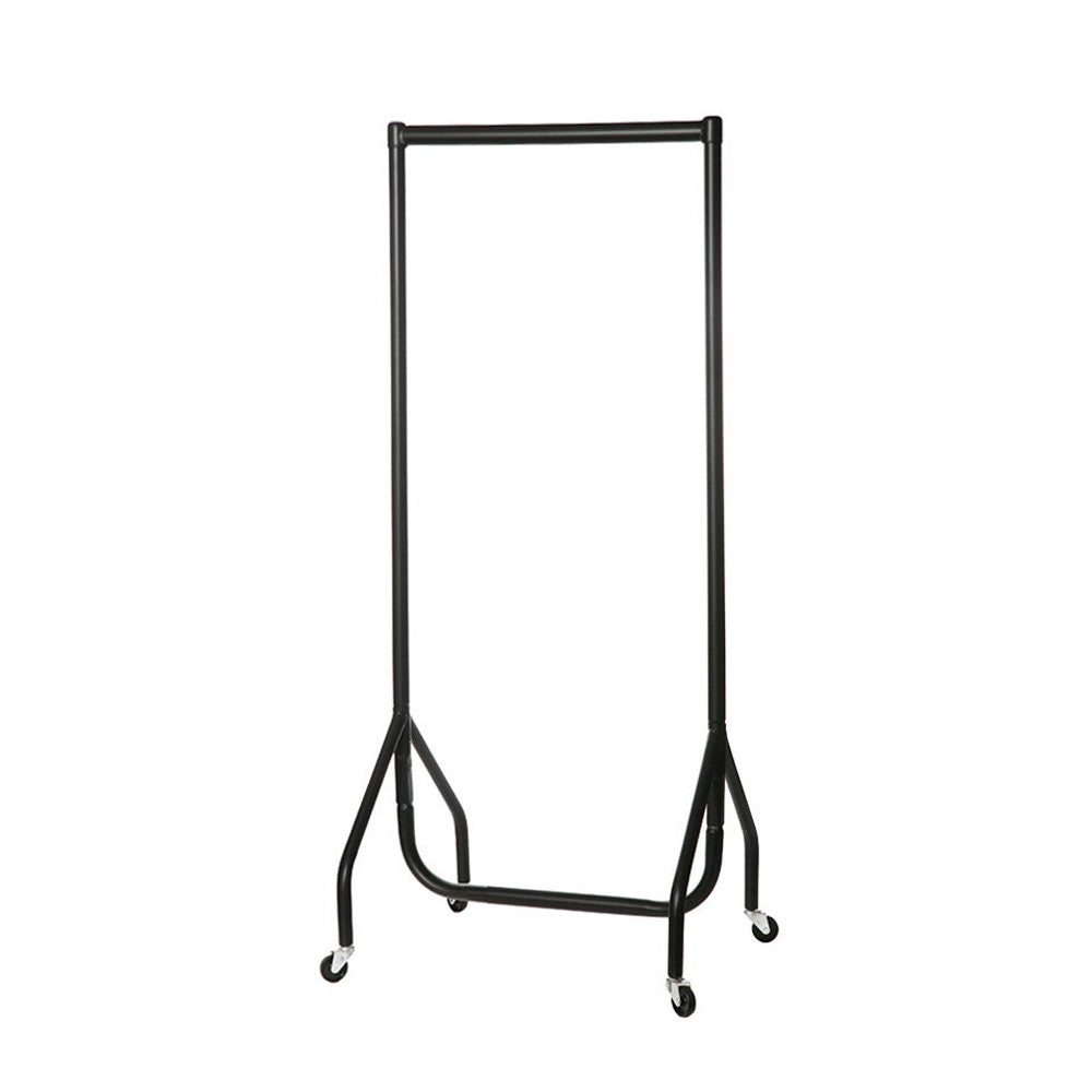 Black Heavy-Duty Clothes Rail