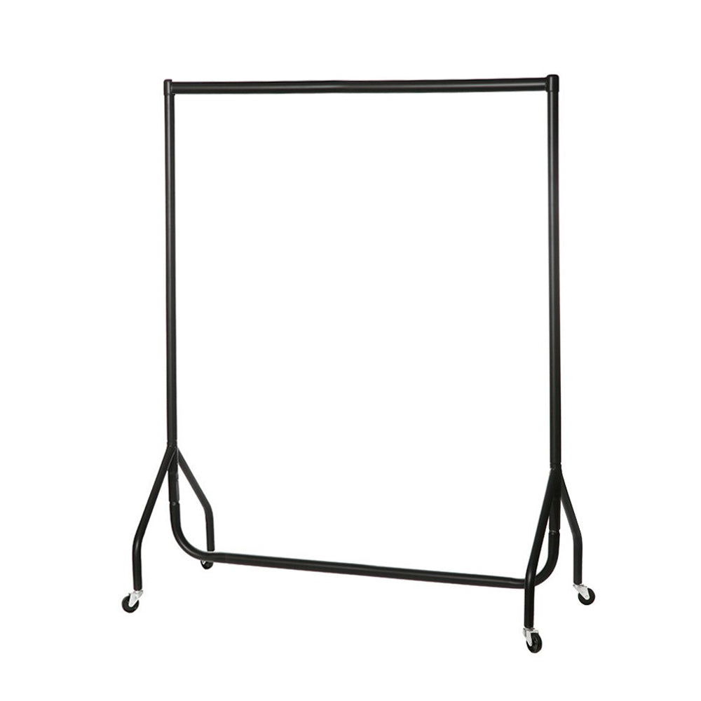 Black Heavy-Duty Clothes Rail