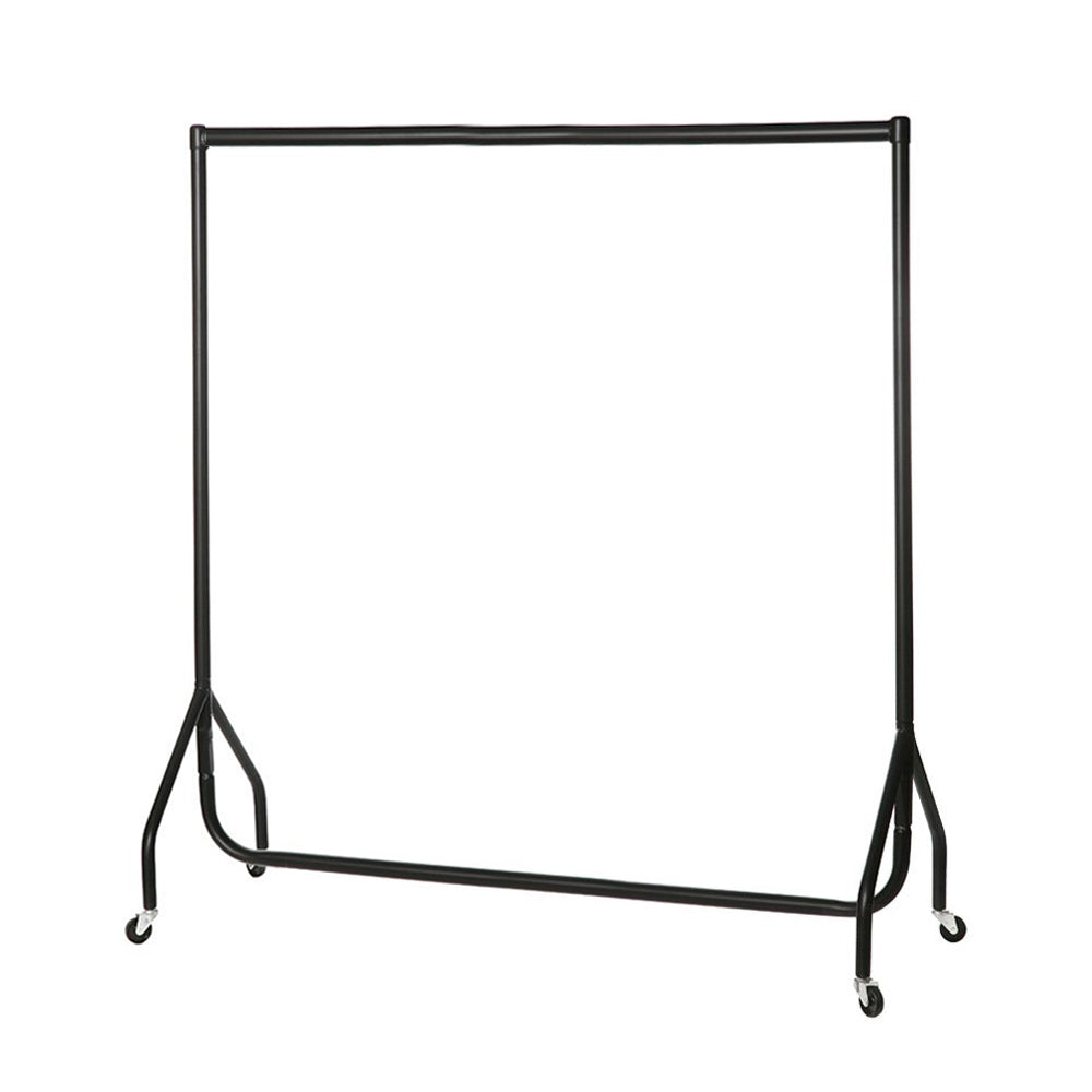 Black Heavy-Duty Clothes Rail