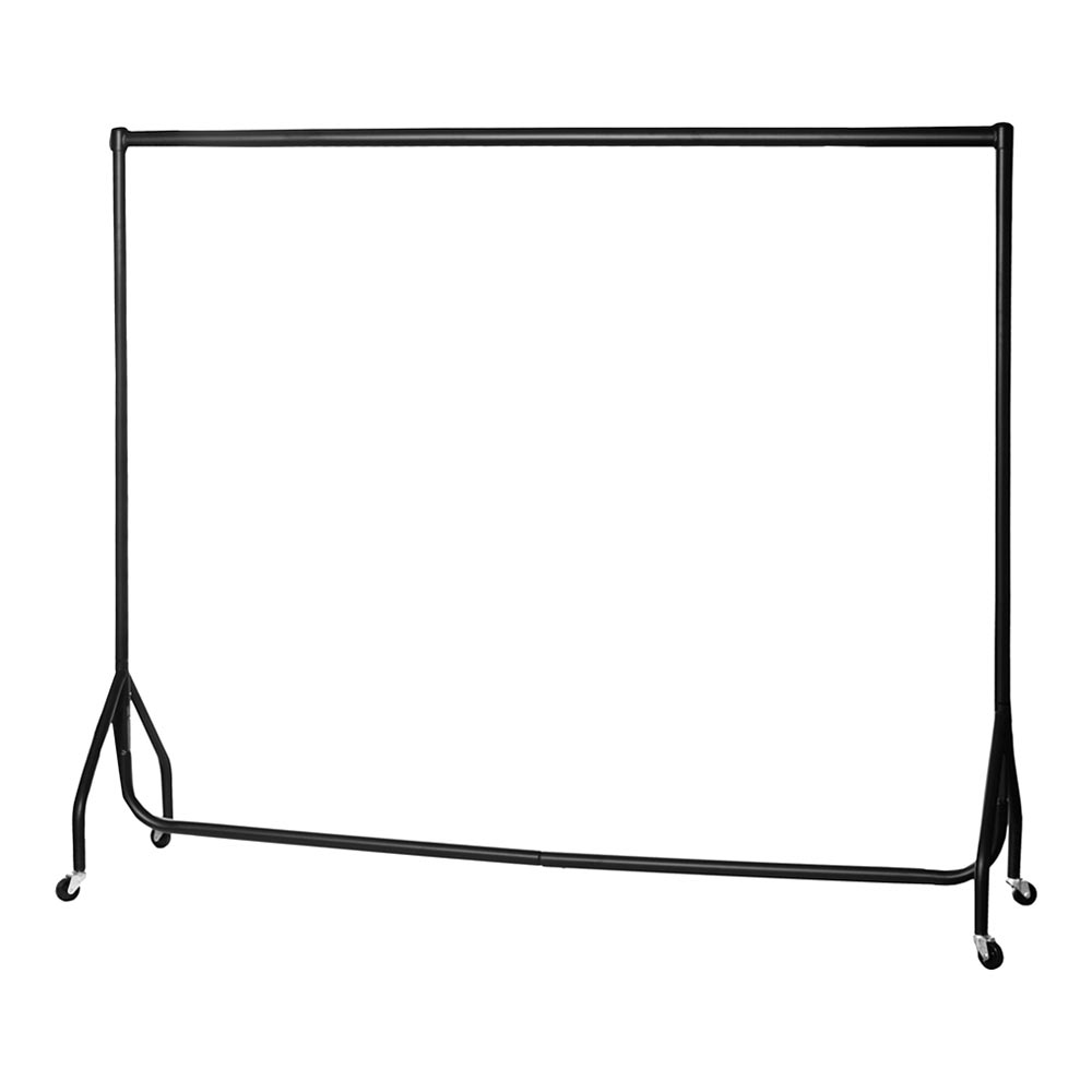 Black Heavy-Duty Clothes Rail