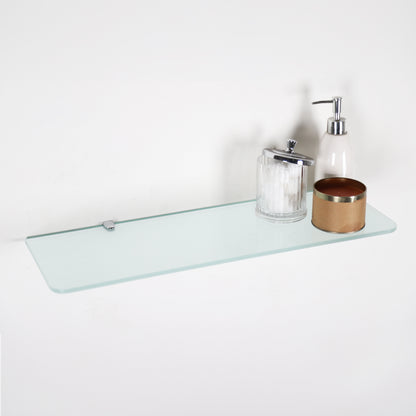 Frosted Rectangle Glass Shelf - 8mm Thickness