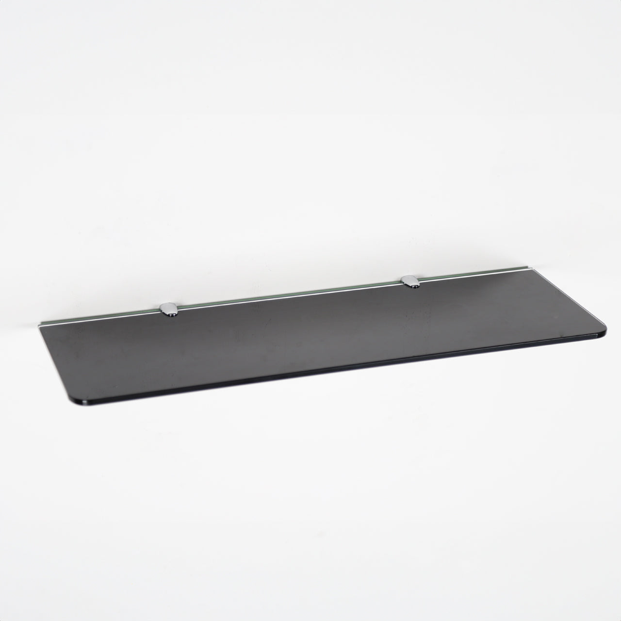 Black Rectangle Glass Shelf - 8mm Thickness