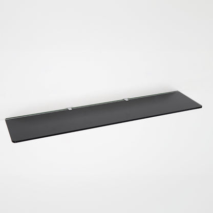 Black Rectangle Glass Shelf - 8mm Thickness