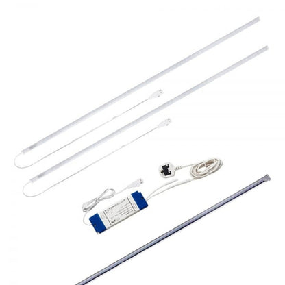 LED Shelf Lighting for Silver Retail Shelving Units - Suitable for W1000mm Shelves