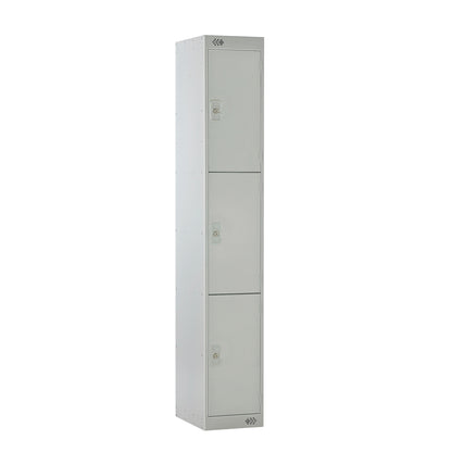 Light Grey 3 Door Steel Locker