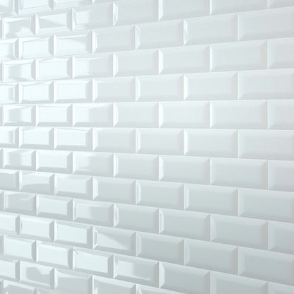 White Bevel Metro Wall Panel