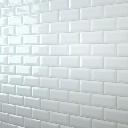 White Bevel Metro Wall Panel