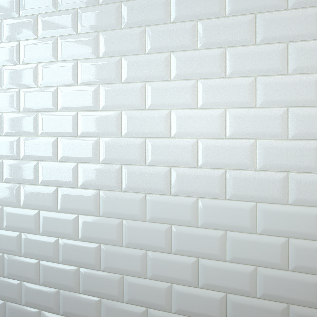 White Bevel Metro Wall Panel