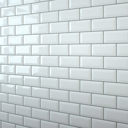 White Bevel Metro Wall Panel