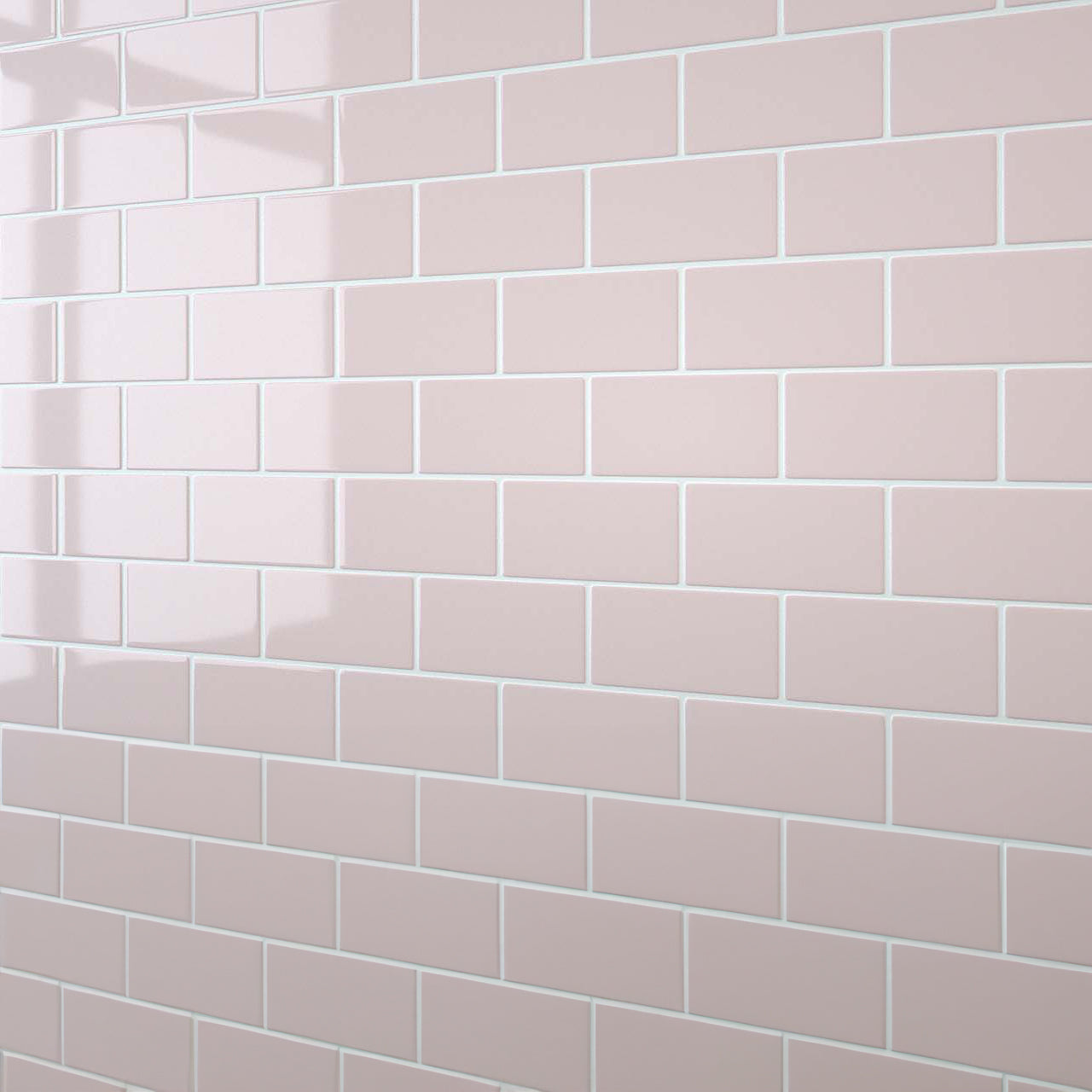 Pastel Pink Flat Metro Wall Panel