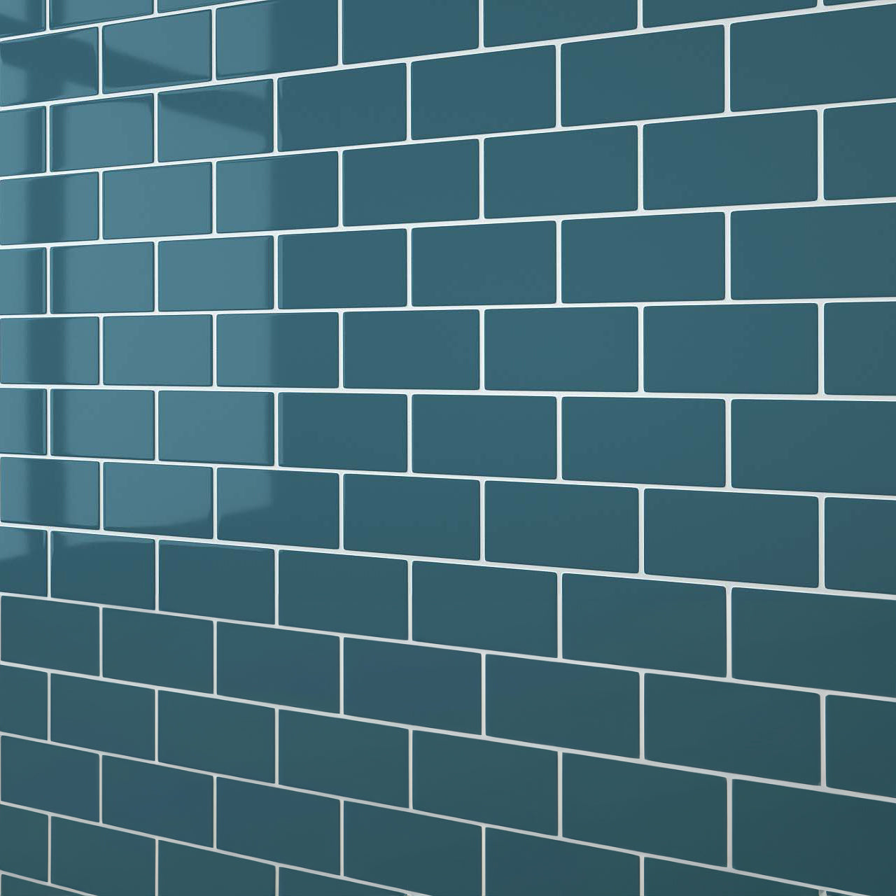 Teal Blue Flat Metro Wall Panel