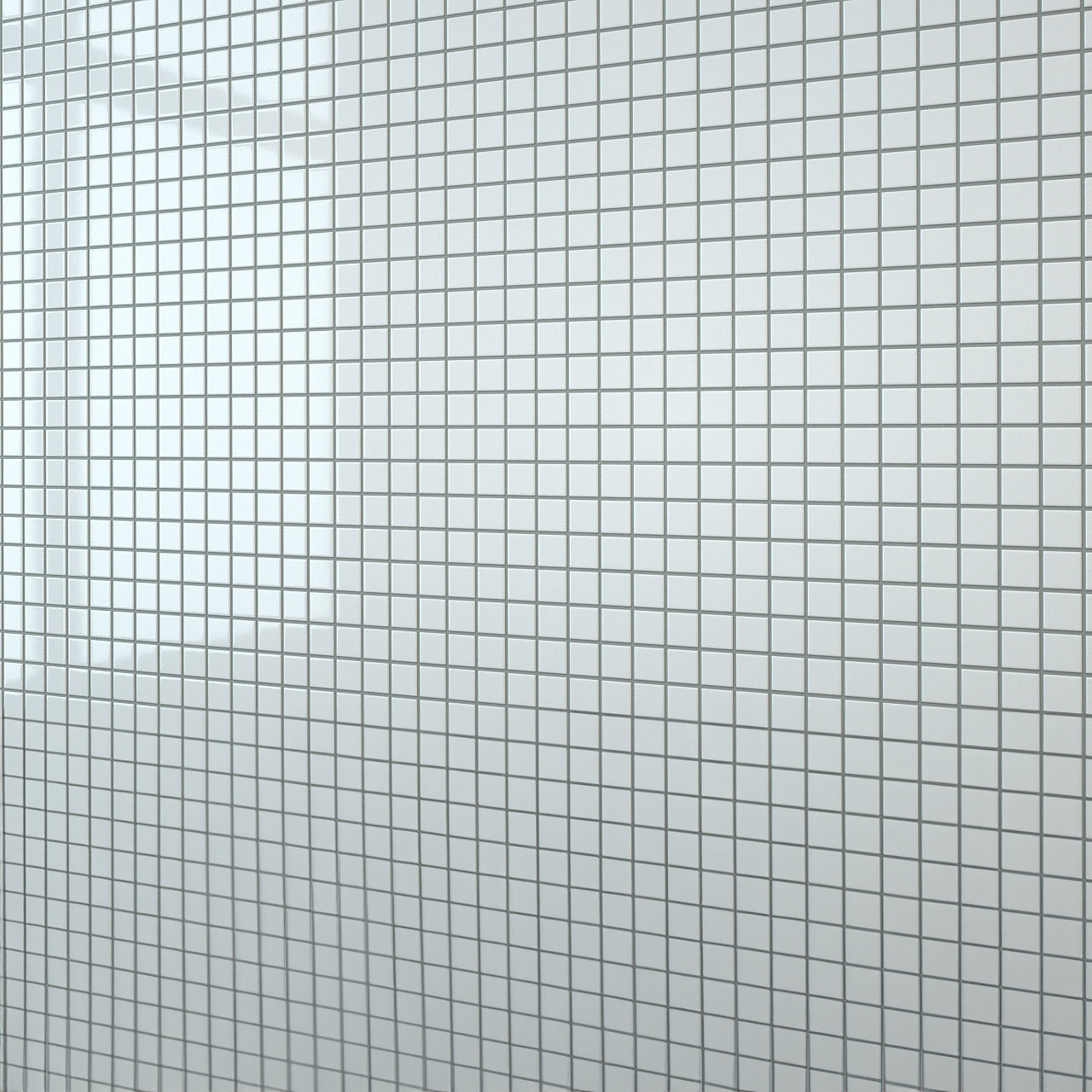 White Mosaic Wall Panel
