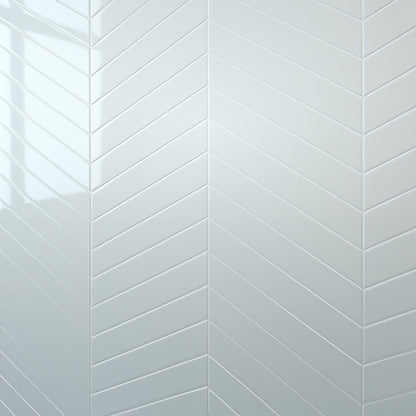 White Chevron Wall Panel