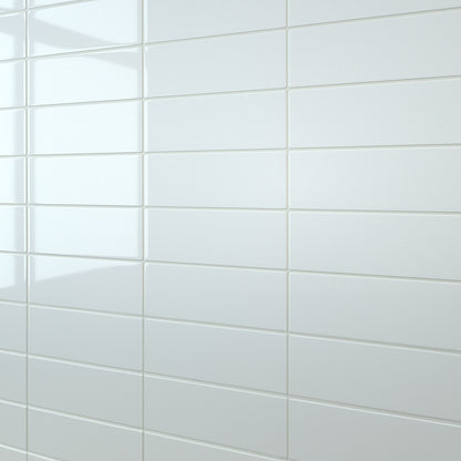 White Large Linear Wall Panel