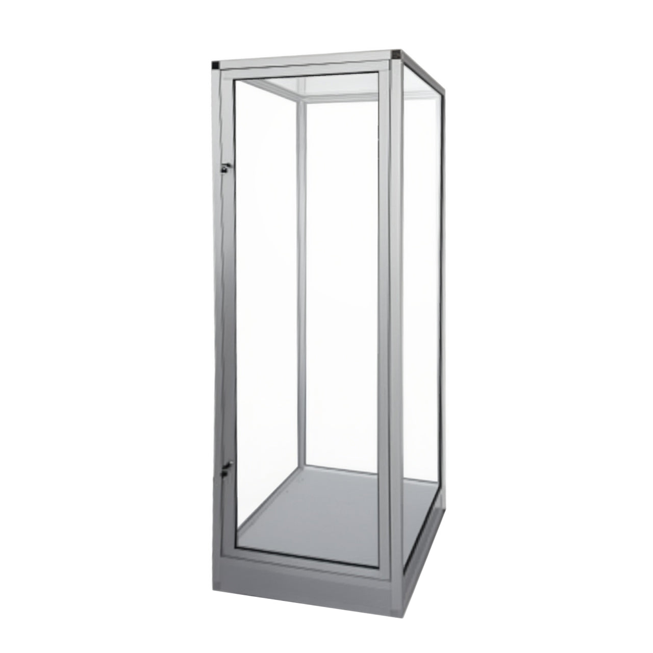 Single Glass Mannequin Display Case with Glass Top