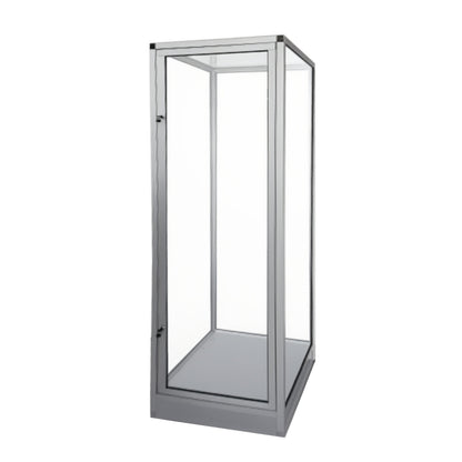 Single Glass Mannequin Display Case with Glass Top