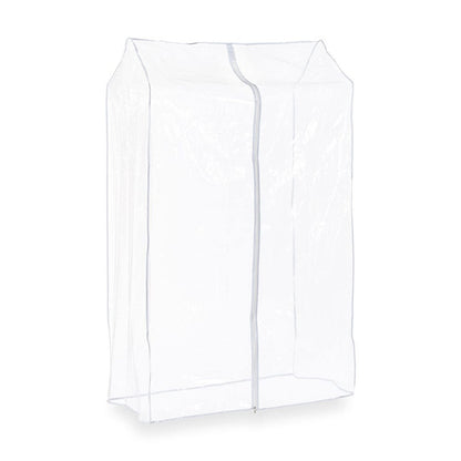 Clear Clothes Rail Cover Double Zip