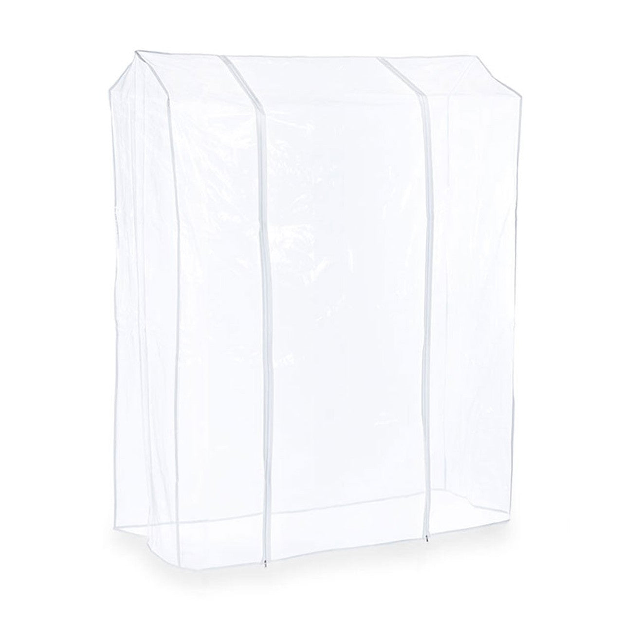 Clear Clothes Rail Cover Double Zip