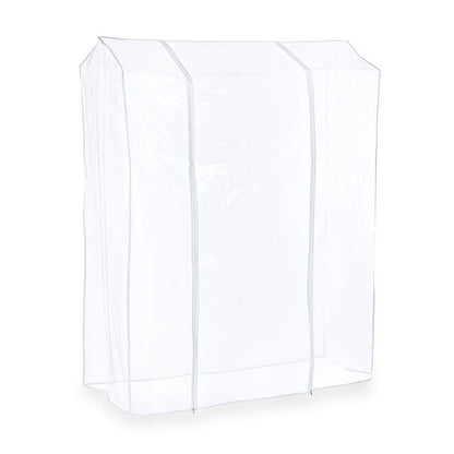 Clear Clothes Rail Cover Double Zip