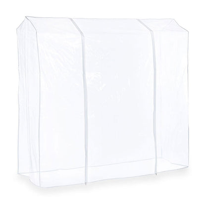 Clear Clothes Rail Cover Double Zip