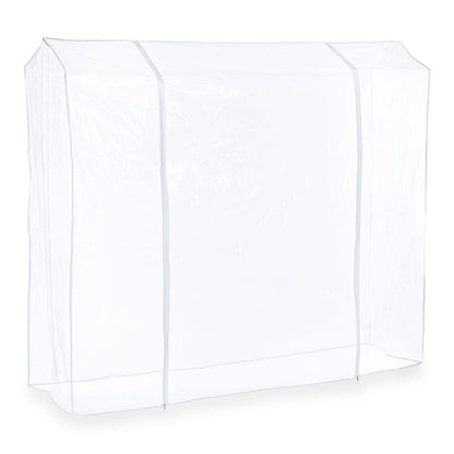 Clear Clothes Rail Cover Double Zip