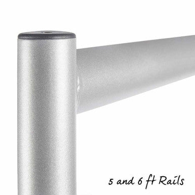 2-Tier Silver Heavy-Duty Clothes Rail