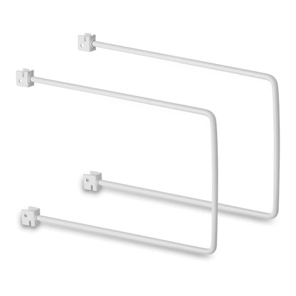 Pair of Chrome Flexible Twin Slot Bookends