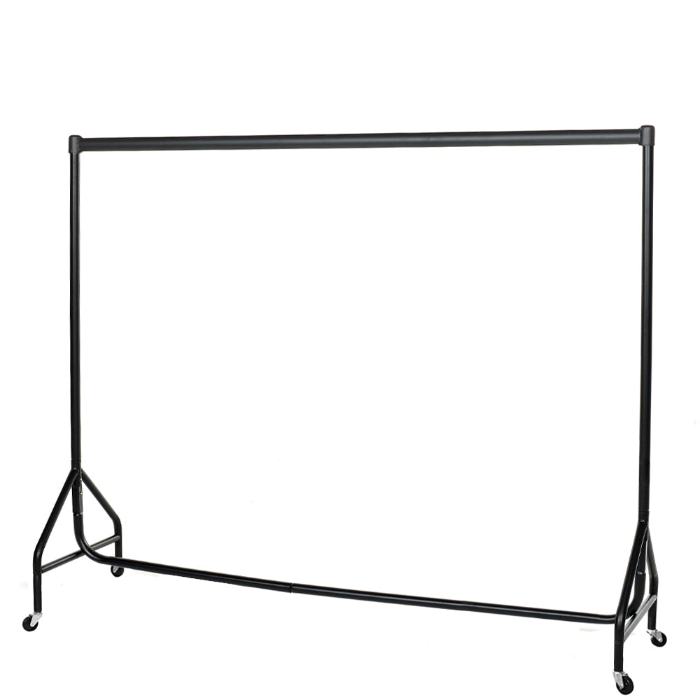 Reinforced Black Heavy-Duty Clothes Rail