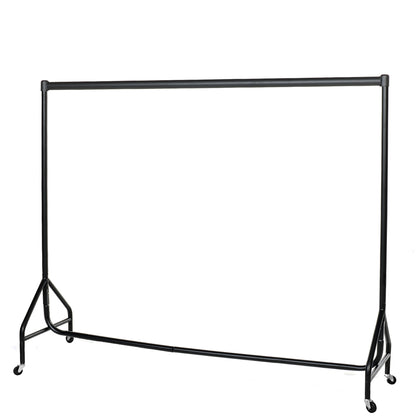 Reinforced Black Heavy-Duty Clothes Rail